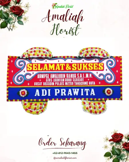 Papan Bunga Ucapan Selamat Wanisodo